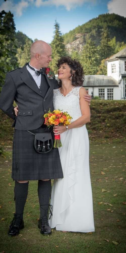 Mark and Kelly at Dunkeld House Hotel 5