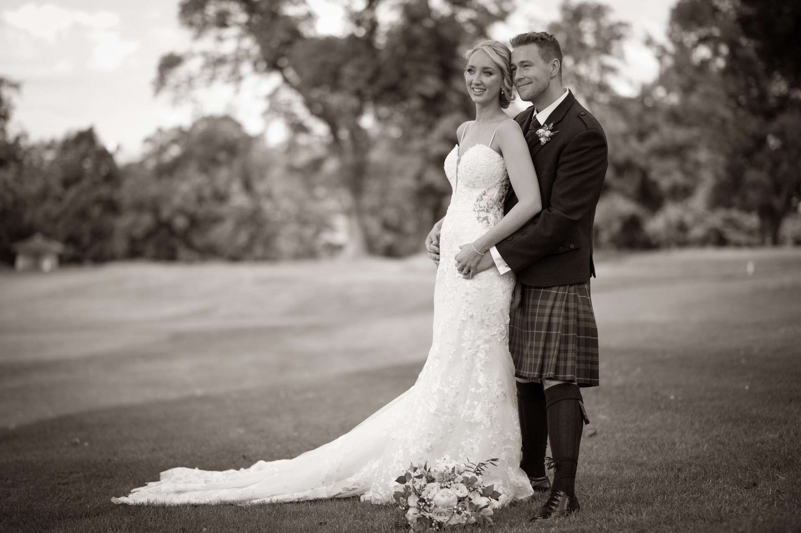 Duncan and Linsey at Murrayshall House Hotel 1