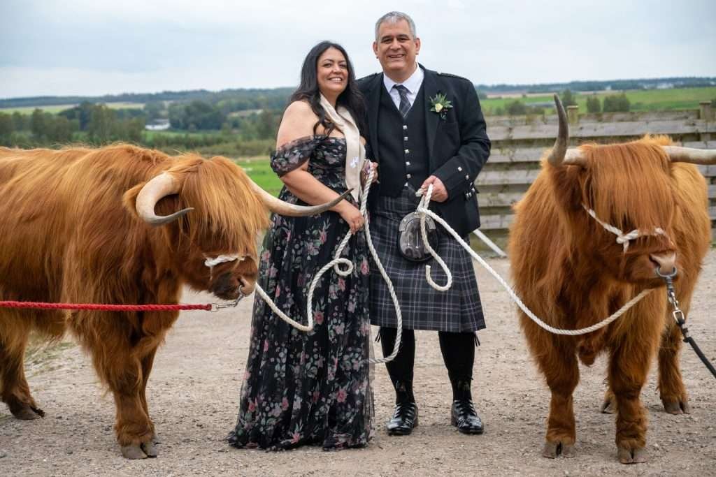 Bachilton Barn and Highland Cows