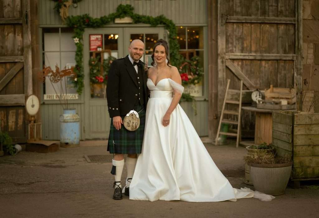 Kirsty & Robin’s Countryside Christmas Barn Wedding 6