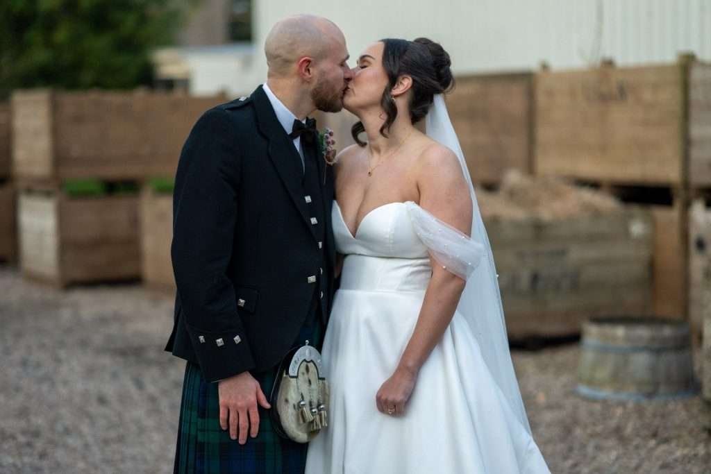 Kirsty & Robin’s Countryside Christmas Barn Wedding 7