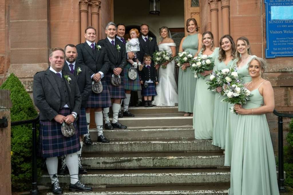 Blairgowrie Parish Church wedding